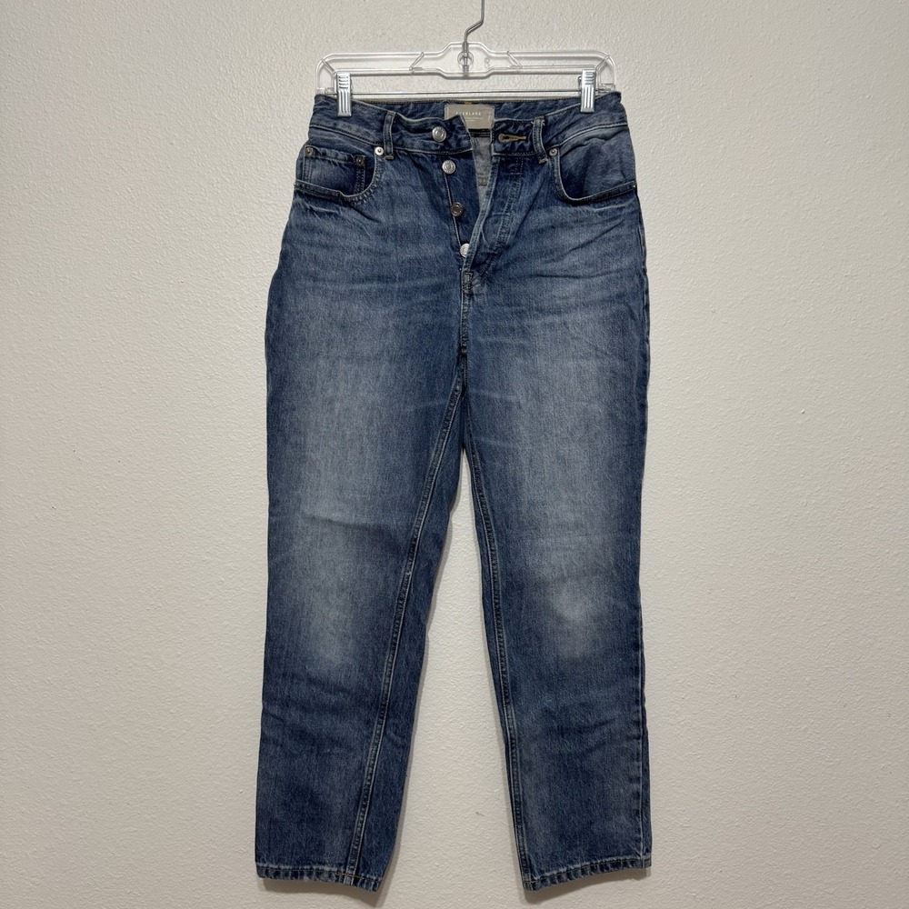 Everlane the Curvy 90s Cheeky Straight Jean Blue Denim Womens‎ Size 27 Regular